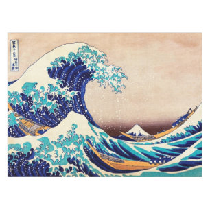 Mantel Gran ola del Bella Artes japonés de cosecha Kanaga