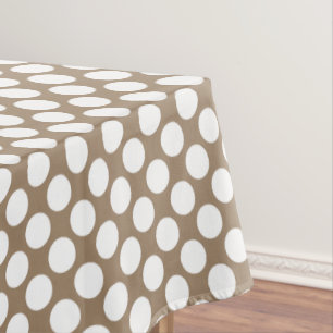 Mantel Gran punto retro - blanco y azul