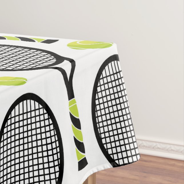 Mantel 🎾 Gran tenis negro y verde 🎾 blanco (In Situ)
