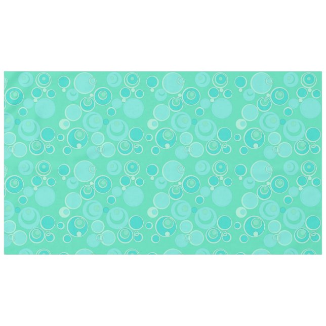 Mantel Grandes burbujas de burbujas en todas partes Verde (Frente (Horizontal))
