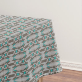 Mantel Gray Taupe Aqua Turquoise Arte Tribal Azul Verde a