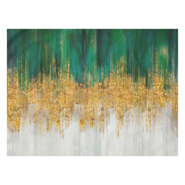 Mantel Green and gold motion abstract (Frente (Horizontal))