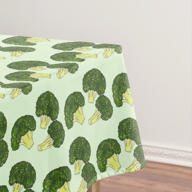 Mantel Green Broccoli Florets Spears Vegetable Garden Veg (In Situ)