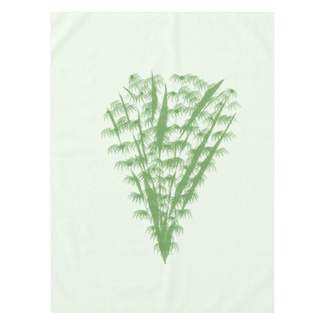 Mantel Green plant in the shape of a bouquet. (Anverso)