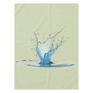 Mantel Green Tablecloth with Water Drop Impact