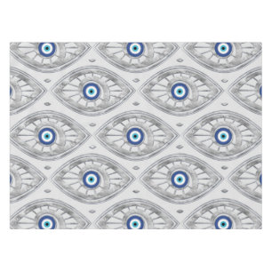 Mantel Griego Mati Mataki - modelo de mal de ojo de