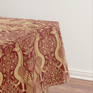Mantel Grifo Medieval Vintage Y Patrón Peacock