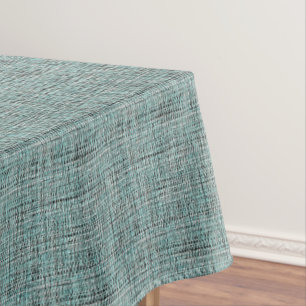 Mantel Gris Chic Mar Verde Azul Espuma de Mar Patrón Teji
