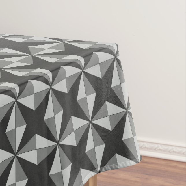 Mantel Gris de estrellas y diamantes (In Situ)