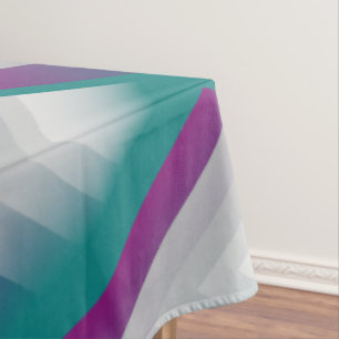 Mantel gris magenta verde azulado