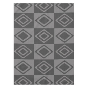 Mantel Gris moderno de diamantes de mediados de siglo