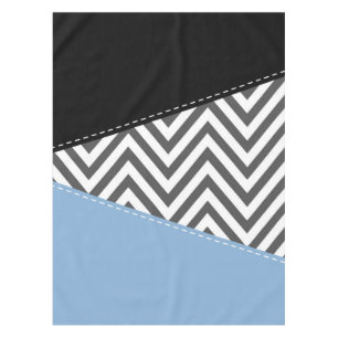Mantel Gris Zigzag, Gris Chevron, Zigzag Pattern, Azul