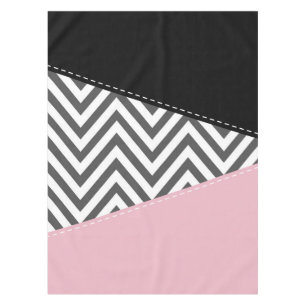Mantel Gris Zigzag, Gris Chevron, Zigzag Pattern, Rosa