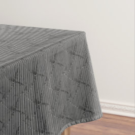 Mantel Grises trenzados con tiras pequeñas y thro pixelad