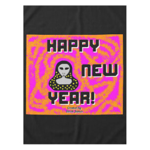 Mantel Griys New Year Wiers Tablecloth