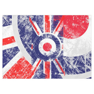 Mantel Grunge BRITÁNICO Roundel de la blanco de Mods de