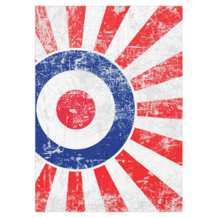 Mantel Grunge Roundel de la blanco de Mods los E.E.U.U.