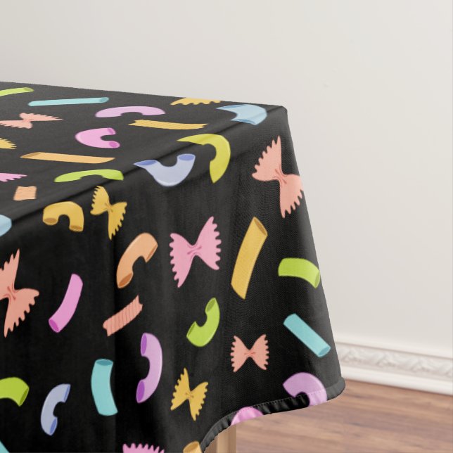 Mantel Guay divertido pasta macarrones patrón colorido so (In Situ)