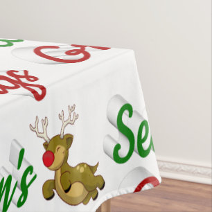 Mantel Guión de los saludos de las estaciones: Navidades