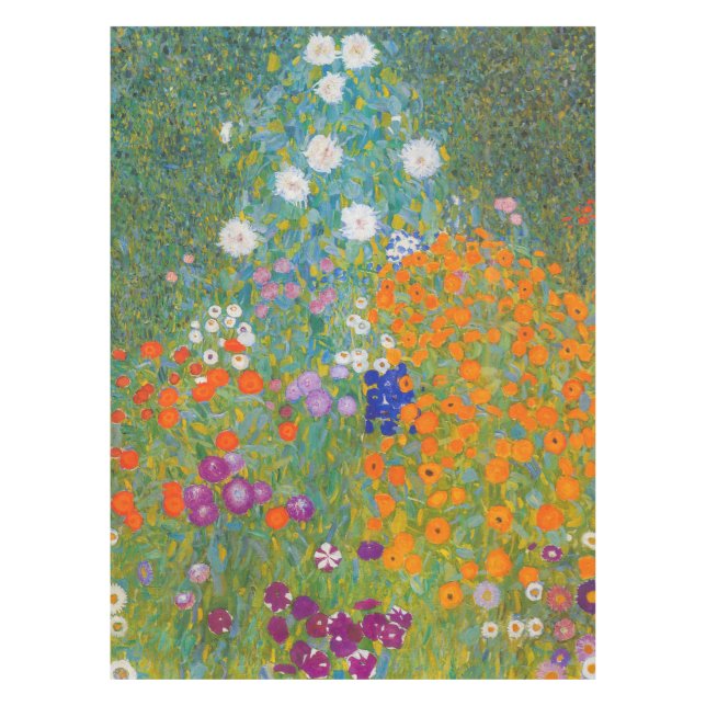 Mantel Gustav Klimt - Jardín de flores (Anverso)