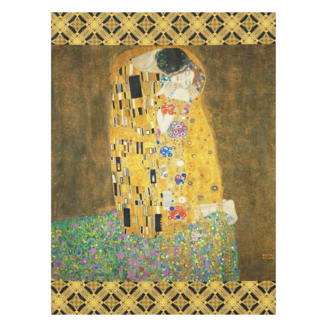 Mantel Gustav Klimt La Pintura Art Nouveau del Kiss (Anverso)