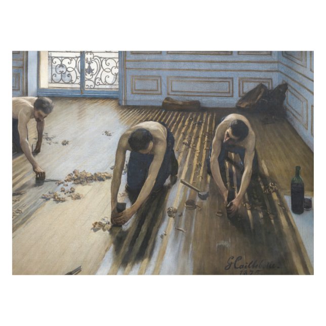 Mantel Gustave Caillebotte - Los rascacielos del piso (Frente (Horizontal))