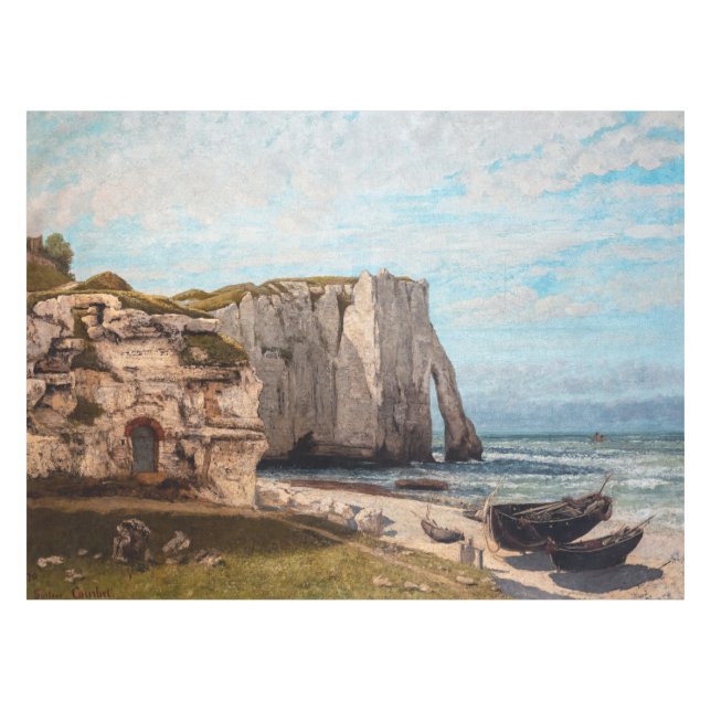 Mantel Gustave Courbet - Acantilados en Etretat después d (Frente (Horizontal))