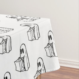 Mantel Halloween, Blanco Fantasma, Truco O Trato, Boo