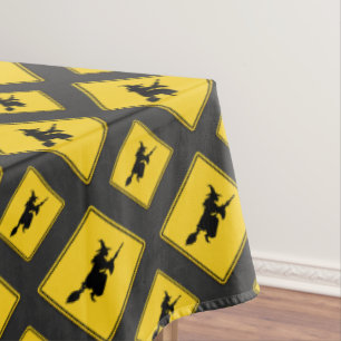 Mantel Halloween de advertencia de bruja