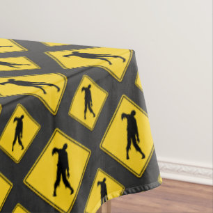 Mantel Halloween de advertencia zombi