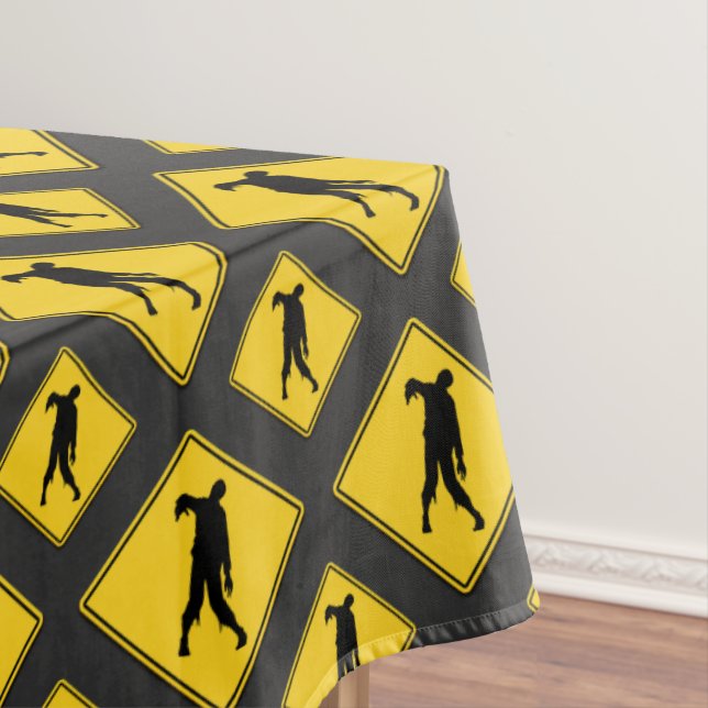 Mantel Halloween de advertencia zombi (In Situ)