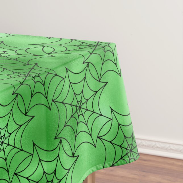 Mantel Halloween de papel de aluminio verde continuo y te (In Situ)