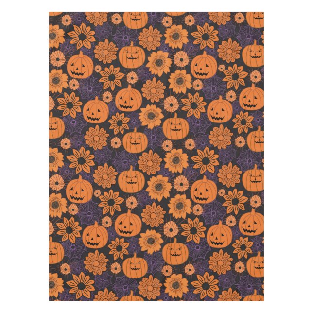 Mantel Halloween floral (Anverso)