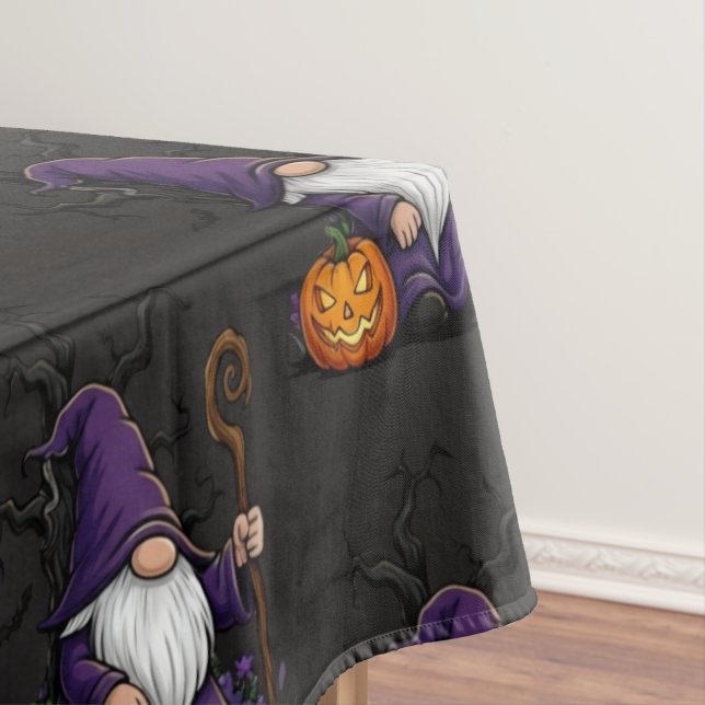 Mantel Halloween Gnome Tablecloth (In Situ)