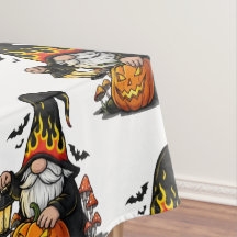 Halloween Gnome Tablecloth