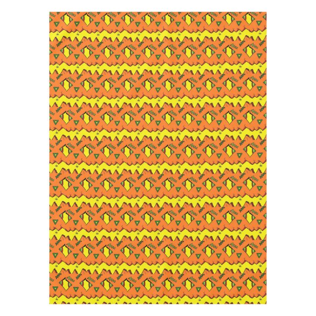 Mantel Halloween Jack-O-Lantern & Spider Tablecloth (Anverso)