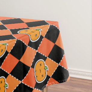 Mantel Halloween Kawaii Jack-o-lantern Argyle