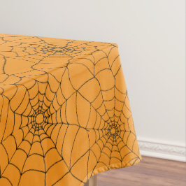 Mantel Halloween Naranja Black Spiders Web Cobwebwebs