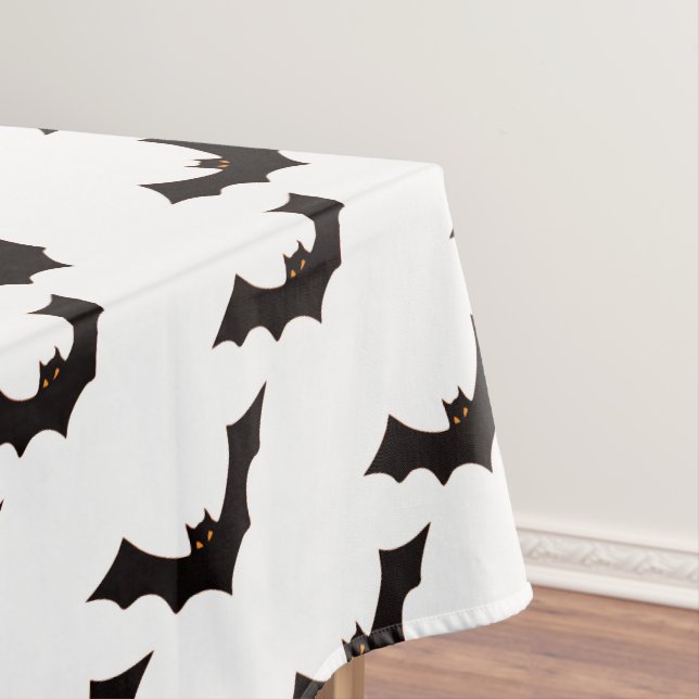 Mantel Halloween, Patrón De Murciélagos, Truco O Tratamie (In Situ)