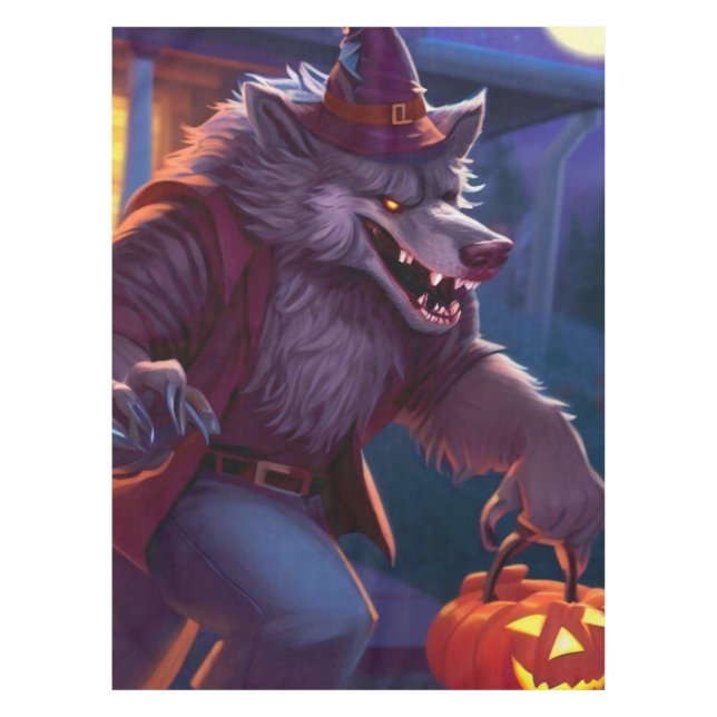 Mantel Halloween/werewolf/otoño/otoño (Anverso)