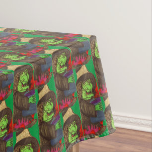 Mantel HALLOWEEN WITCH SERVING POTION tablecloth