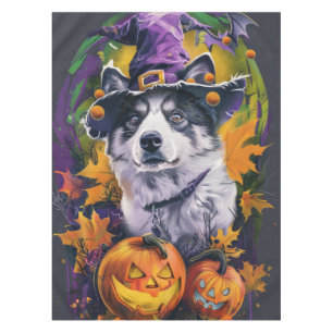 Mantel Halloween y bruja espeluznante de Akita