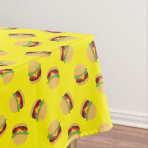Mantel Hamburger Birthday Party Burger Tablecloth