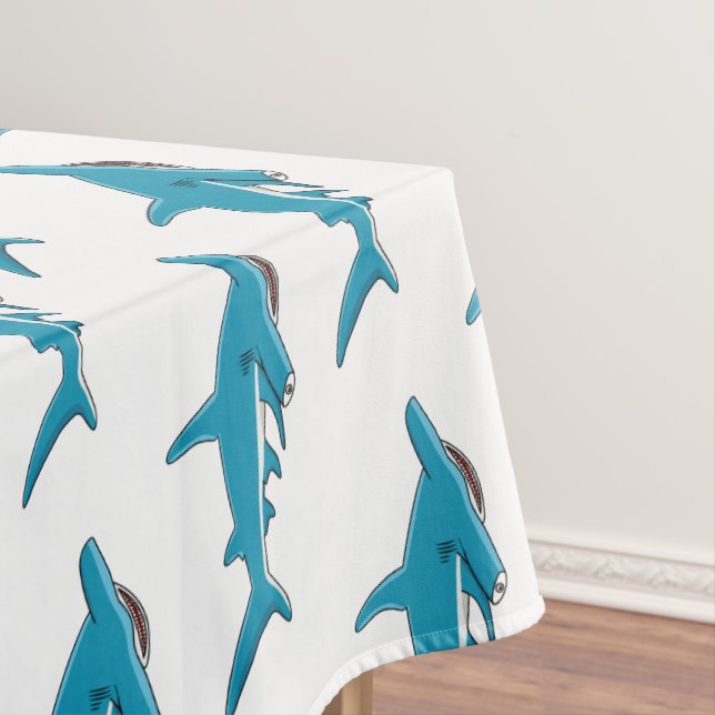 Mantel Hammerhead shark cartoon illustration  (In Situ)