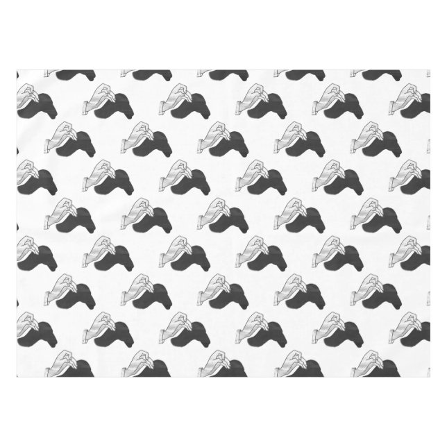 Mantel Hand Silhouette Camel (Frente (Horizontal))