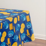 Mantel Hanukkah Dreidel Game Gelt Dark Blue<br><div class="desc">Hanukkah Dreidel Game Gelt Dark Blue Patrón Personalizado. Chanukah sueña de azul.</div>