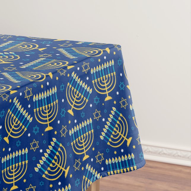 Mantel Hanukkah Tablecloths - Arte Menorah - Judaica (In Situ)