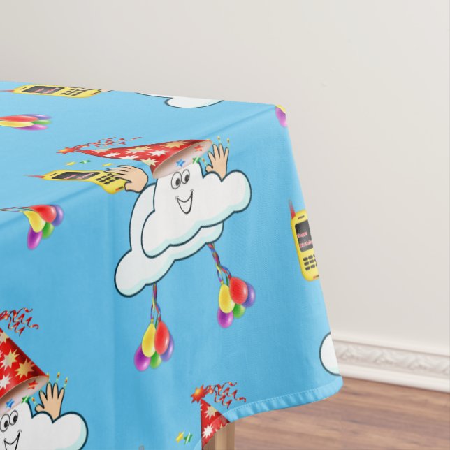 Mantel Happy Birthday Tablecloth IPhone Text Cloud (In Situ)