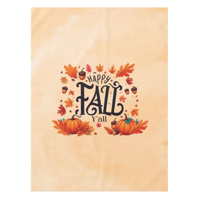 Mantel Happy Fall Y'all (Anverso)