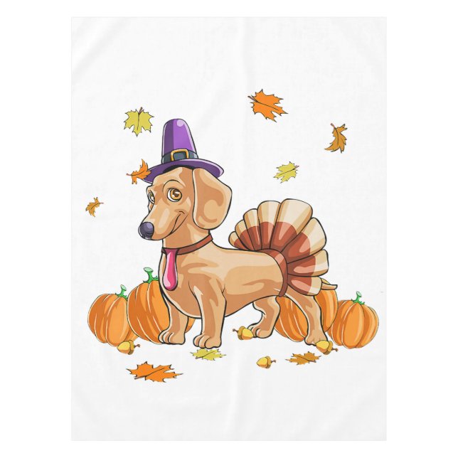 Mantel Happy Thanksgiving Dachshund Turkey Costume T  Fun (Anverso)